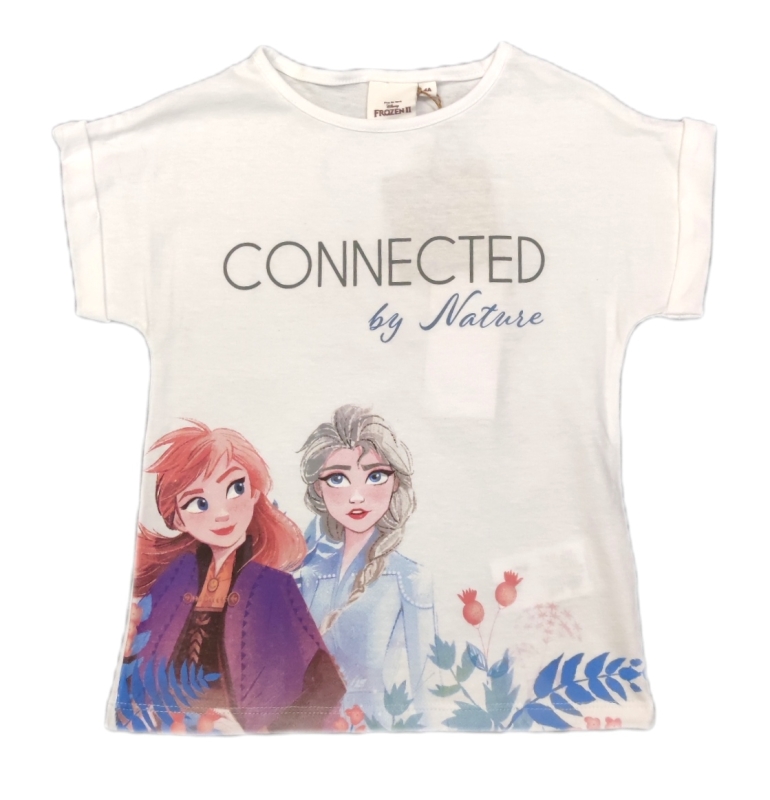 Frozen T-Shirt Weiß "Connected by Nature"